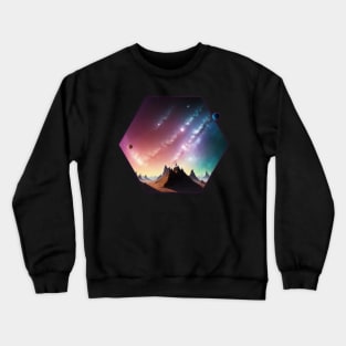 Planets in Space - Cosmic Exploration Design Crewneck Sweatshirt